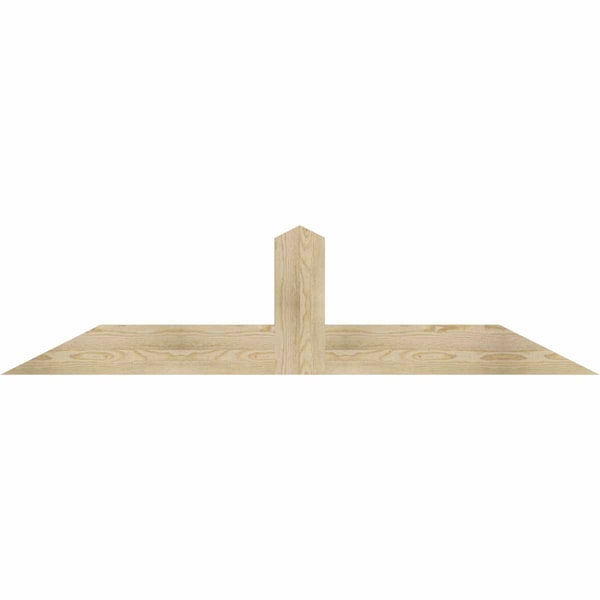 Ekena Millwork Portland Rough Sawn Timber Gable Bracket, Douglas Fir, 72"W x 18"H x 2"D x 6"F, 6/12 Pitch GBW072X18X0206POR00RDF - main